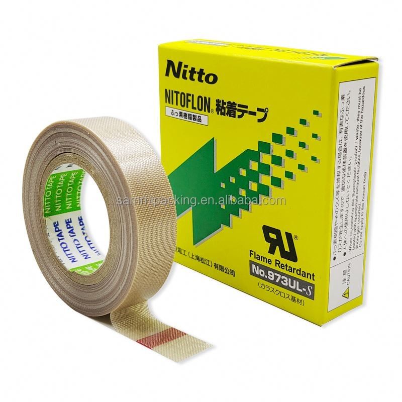 닛토 973UL 닛토 903 PTFE 유리섬유 테이프 봉쇄용 필름 테이프 닛토 테이프 0.13mm × 13mm × 10m 973UL-S