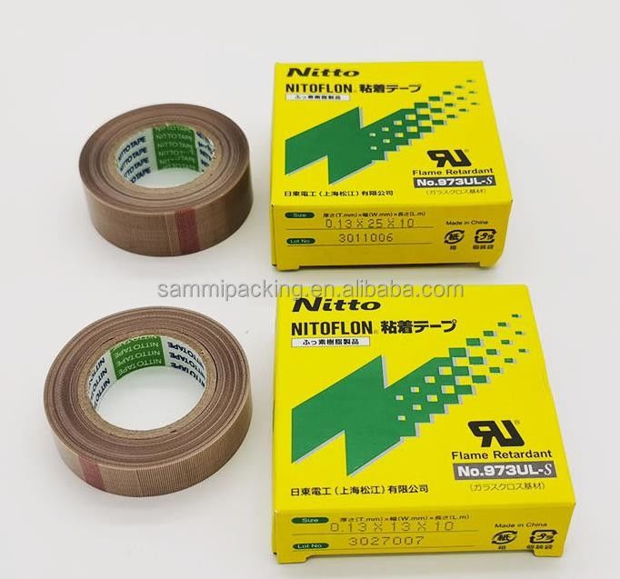 닛토 973UL 닛토 903 PTFE 유리섬유 테이프 봉쇄용 필름 테이프 닛토 테이프 0.13mm × 13mm × 10m 973UL-S