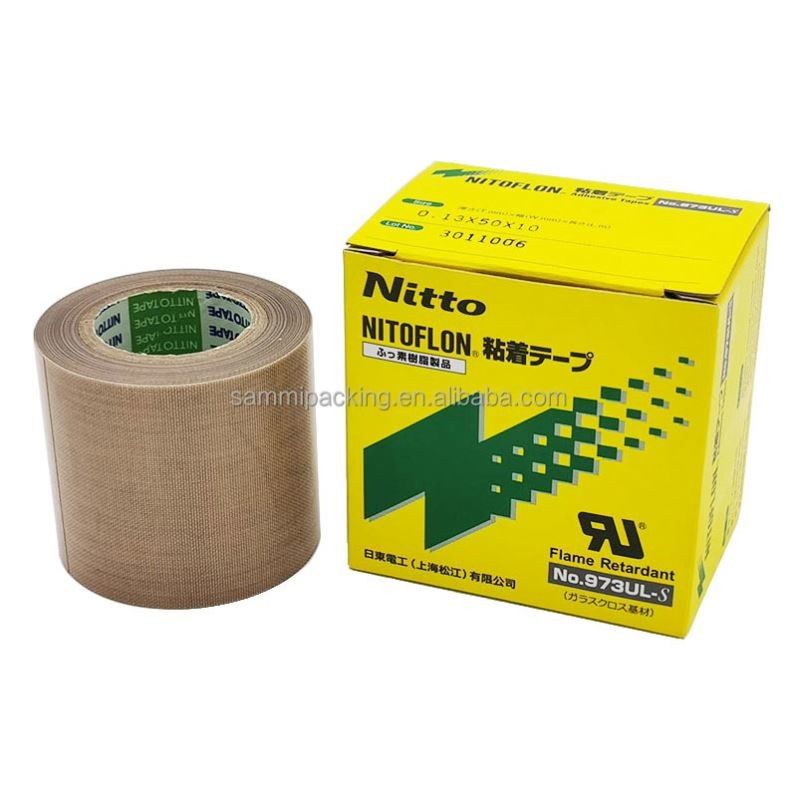 닛토 973UL 닛토 903 PTFE 유리섬유 테이프 봉쇄용 필름 테이프 닛토 테이프 0.13mm × 13mm × 10m 973UL-S