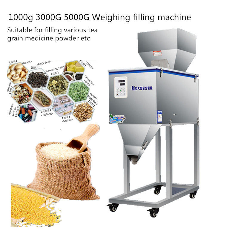 100-2500g 반자동 덩어리/포드/쌀/커피/향료 가량 포장 기계