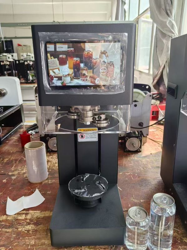 터치 스크린 지능형 캔 시어링 머신 애완 동물 톤 캔 시일러 소다 팝 캔 시일링 머신 플라스틱 캔 시일링 머신