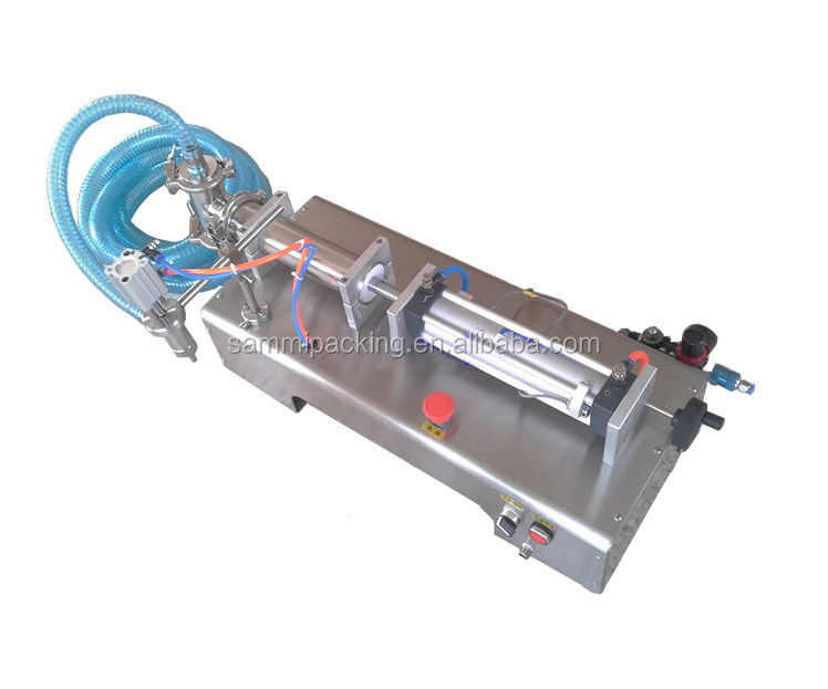 100-1000ml 수평 자기 흡입 채식 기계, 테이블 상단 수동 피스톤 액체 채울기