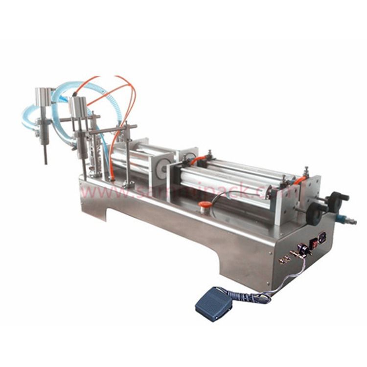 샴푸, 오일, 화학 물질을 채우기 위한 듀얼 노즐 공기 액체 채울기