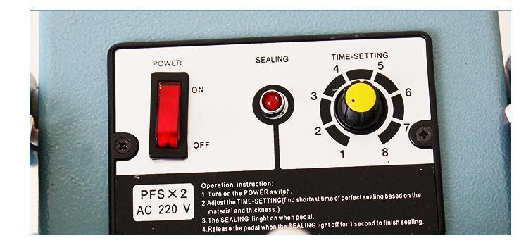 최고 판매 공장 도매 PFS 시리즈 800mm 식품 페달 임펄스 실러 (비닐 봉투용)