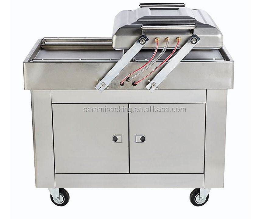 해산물, 고기, 닭고기, 두부, 생선, 땅콩용 더블 룸 진공 포장기 DZ500/2SB