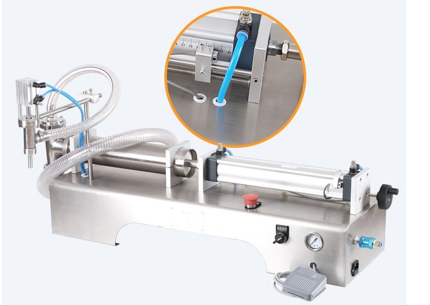 공장 직급 핫 판매 100-1000ml 병 세척제 충전 기계 샴푸 반 자동 액체 충전 기계