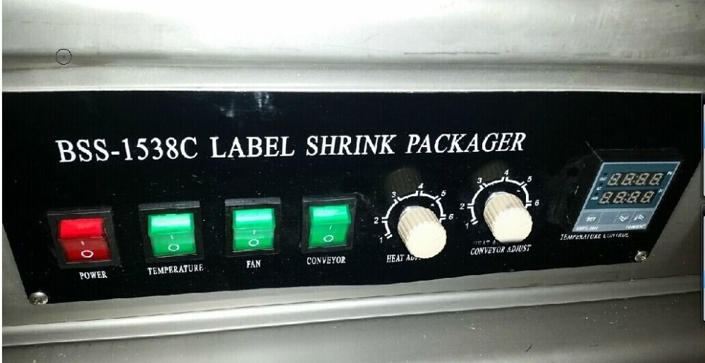 PVC / POF 필름 케이블 열 터널 수축 포장 장갑 라벨 포장 기계 병