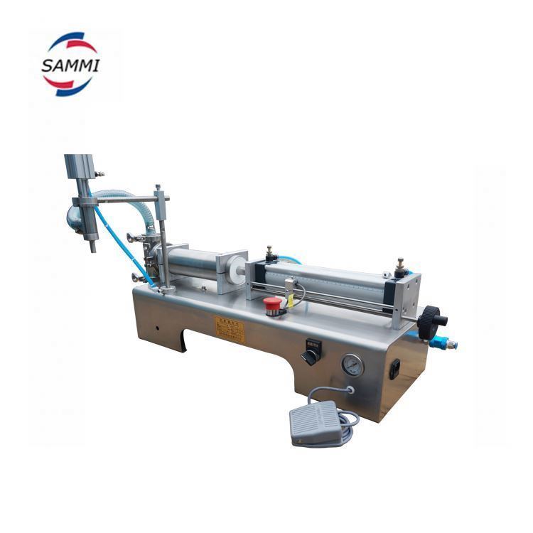 새로운 공압 액체 및 화학 물질 충전기 반자동 피스톤 용적 충전기 (물, 오일, 음료, 상태: 중고)