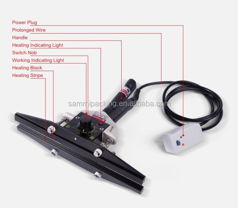 FKR-200 반자동 수동 임플러스 밀폐기 기계