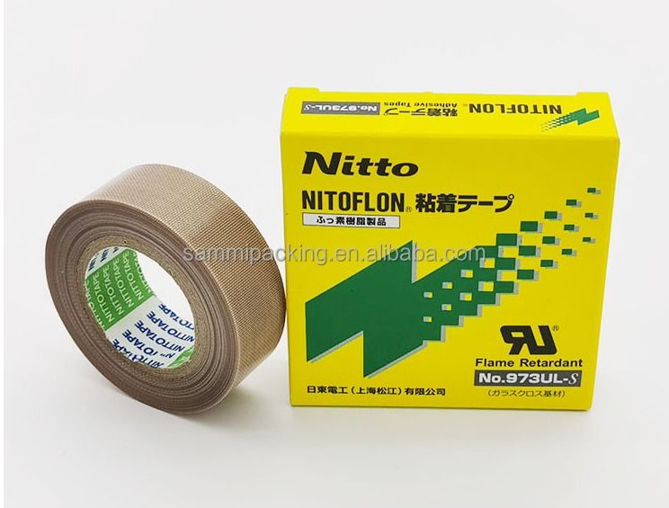 NITTO PTFE 973UL 13mm19mm Te Flon 실리콘 고온 열 내성 열 내성 밀폐 테이프