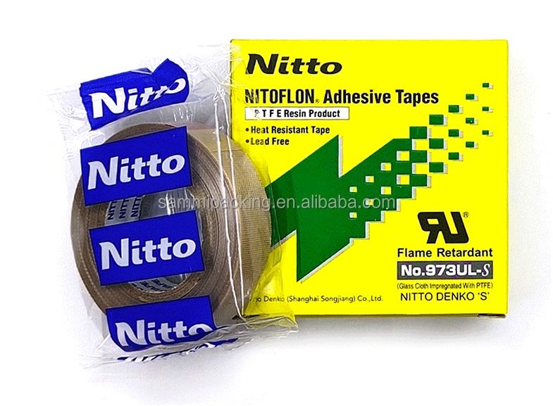 NITTO PTFE 973UL 13mm19mm Te Flon 실리콘 고온 열 내성 열 내성 밀폐 테이프