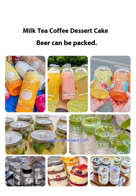 핫 세일 반자동 캔 실링 머신 PET/알루미늄/주석 캔 시머, 음료 버블티 소다 주스 커피 공장 가격