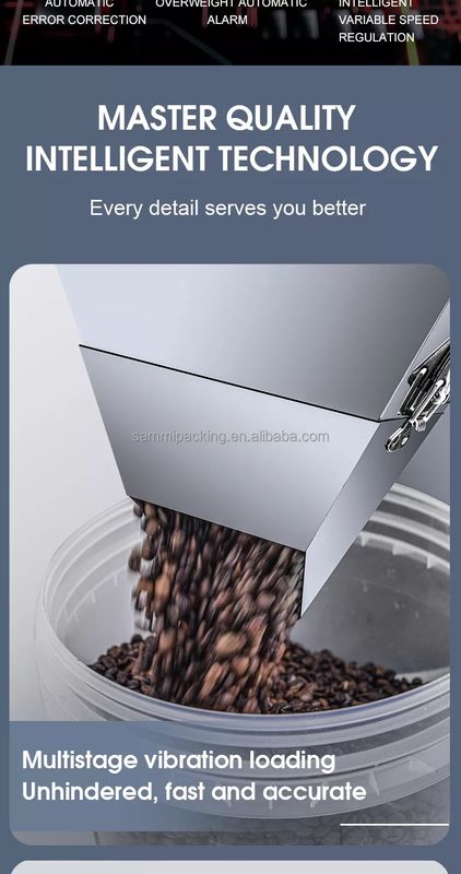 2025 핫 세일드 파우더 그라널 채울 기계 곡물 콩 차 가방 무게 채울 기계 가방 배럴에 센서