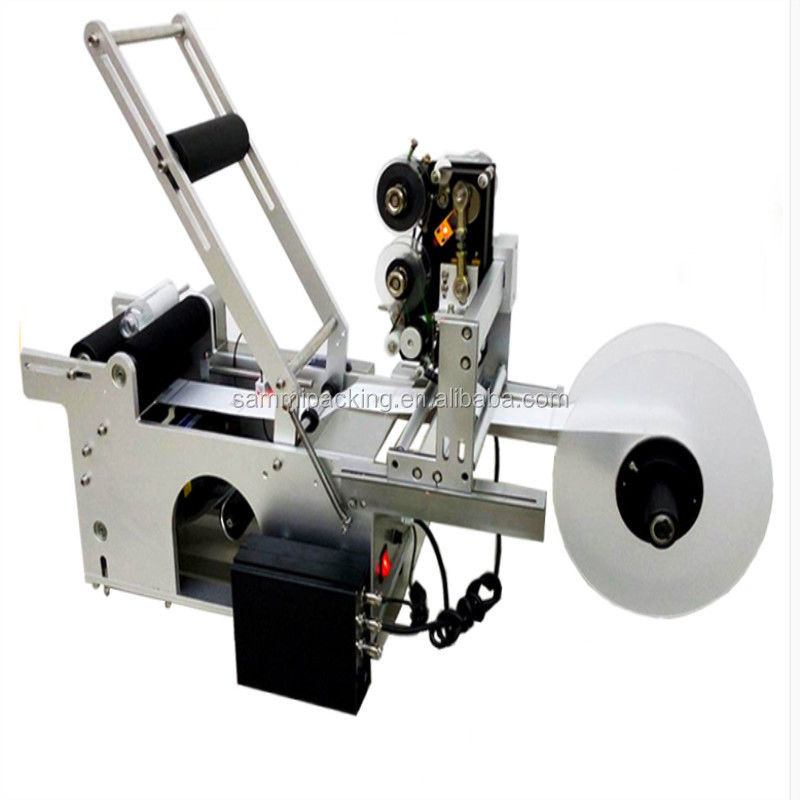 MT-50D 2 in 1 반 자동 원형 주스 병 라벨링 기계 날짜 인쇄 기계