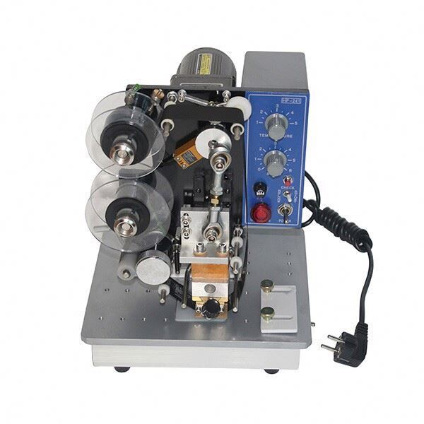 새로운 도착 반 자동 핫 컬러 리본 코드 인쇄 기계
