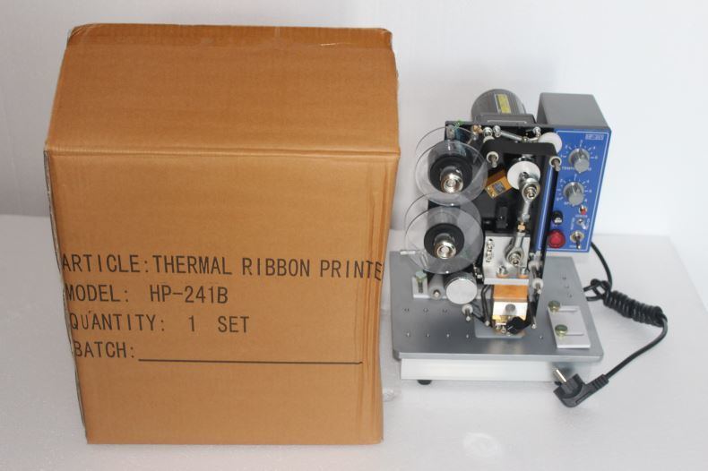 새로운 도착 반 자동 핫 컬러 리본 코드 인쇄 기계