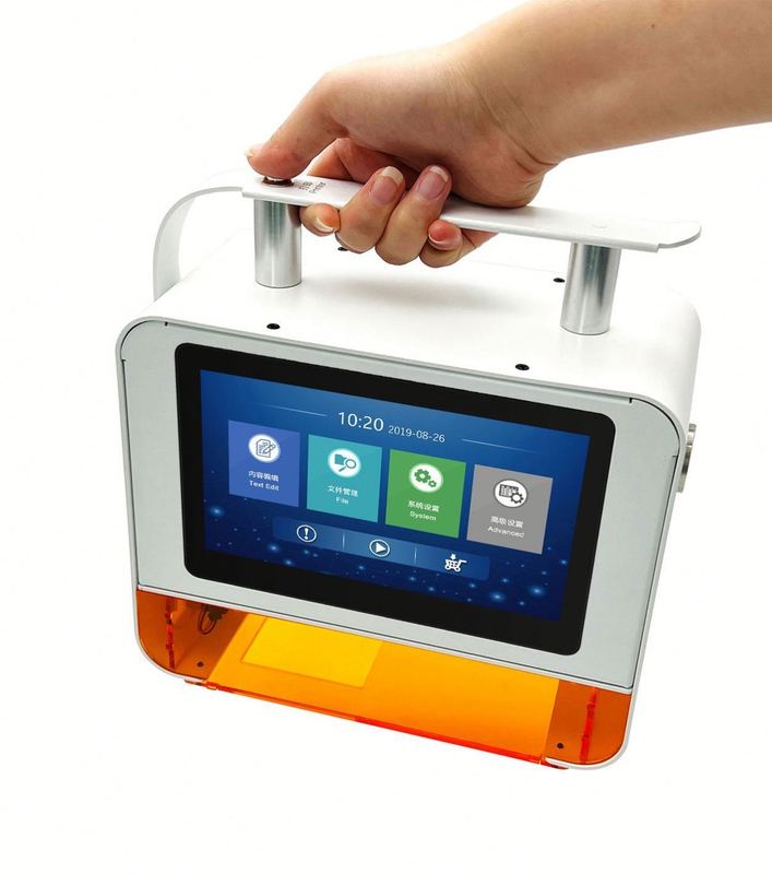 보증 100% 양질의 휴대용 데스크탑 날짜 로고 코드 UV 레이저 프린터 파이버 레이저 마킹 머신