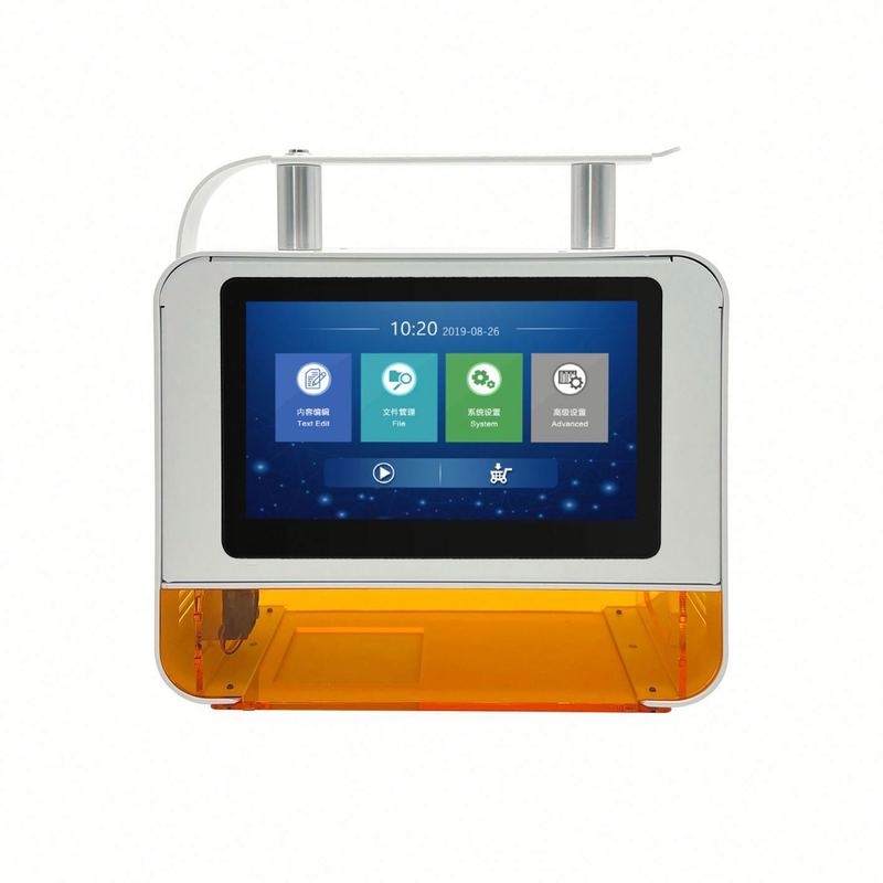 보증 100% 양질의 휴대용 데스크탑 날짜 로고 코드 UV 레이저 프린터 파이버 레이저 마킹 머신