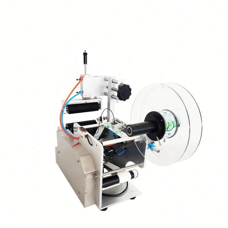 고효율 반자동 공압 라벨러 기계 (병용) 간편 작동 나무 상자 모터 베어링 PLC 기어박스
