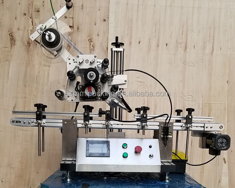 평면, 상자, 가방용 전문 고속 자동 라벨링 기계 - 컨베이어 포함 자체 접착 스티커 라벨러