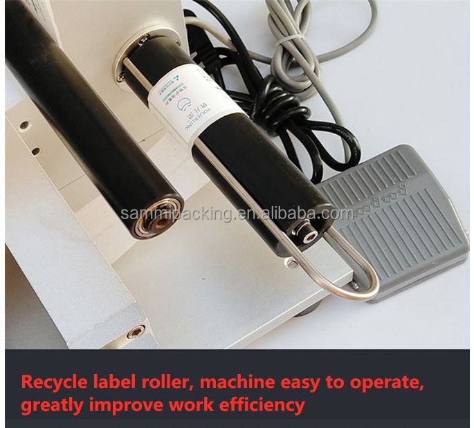 소규모 사업체를 위한 저렴한 비용의 전문 라벨 스티커 기계 - 사각 병 및 평평한 표면용 반자동 라벨러