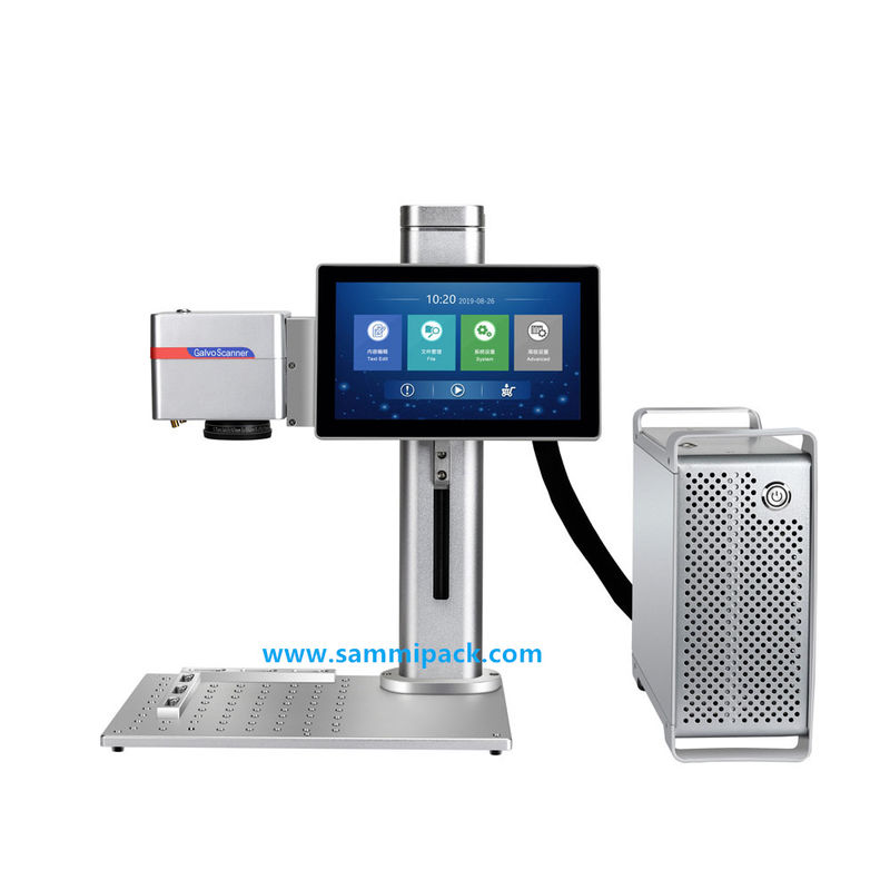 금속 부품용 저유지보수 파이버 레이저 각인기, 스폿 크기, QR 코드/바코드 지원