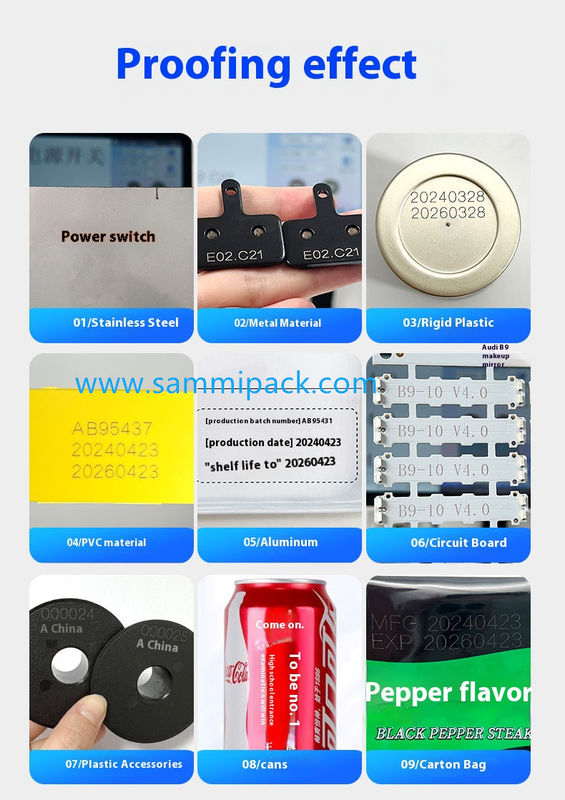 고속 생산용 산업용 레이저 코딩 머신, 병용 레이저 잉크젯 프린터