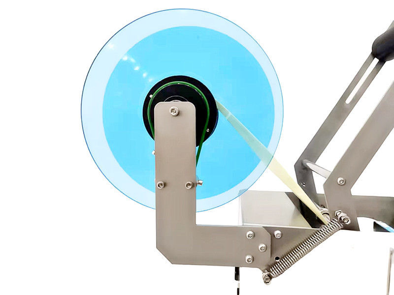 MT-50 원형 병용 반자동 접착 스티커 라벨링 기계 금속 종이 유리 포장용 병 식품 사용-새로운 사용