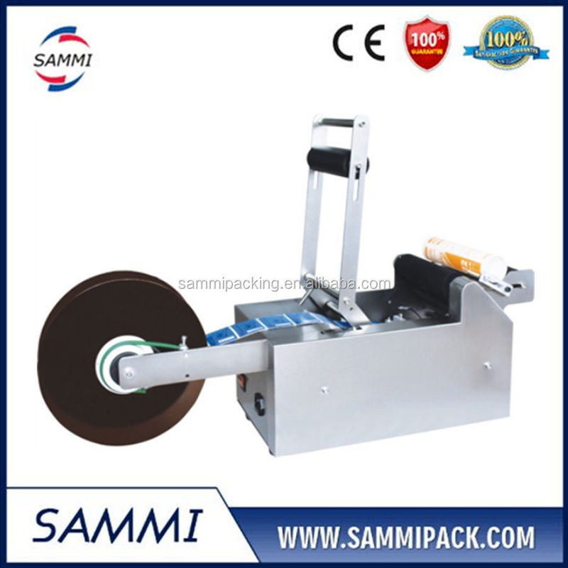 공장 가격 MT-50 고품질 반자동 원형 병 라벨링 기계, 원형 병용 스티커 라벨링 기계