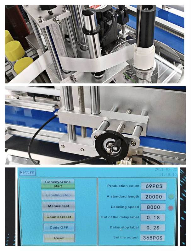 화장품, 음료 병 라벨링 기계, 원형 병용 고속 자동 라벨 스티커 부착기, 상업용
