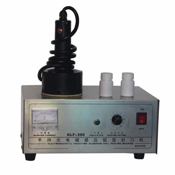 신형 GLF-300 유도 알루미늄 호일 실링 기계, 플라스틱 나사산 실러, 휴대용 원형 병 뚜껑 실러
