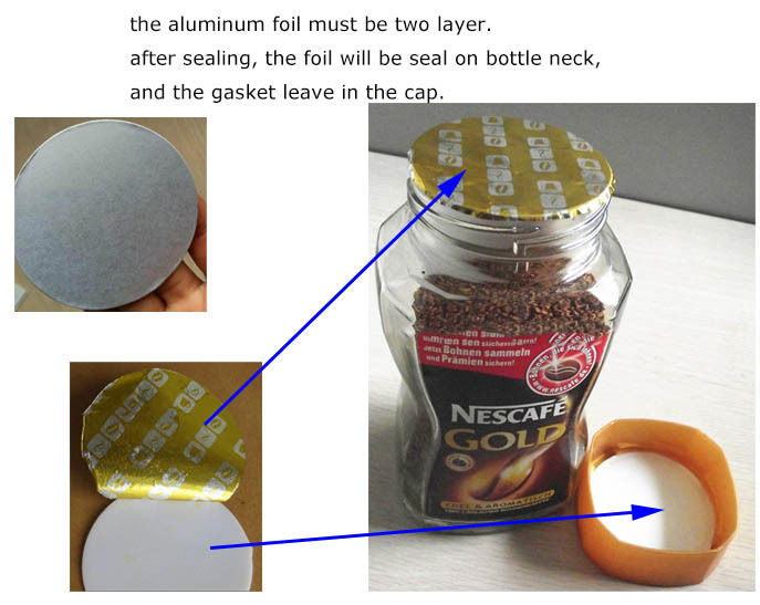 최고 품질 Dgyf-500A 수동 인덕션 알루미늄 필름 밀폐 기계 휴대용 인덕션 밀폐 기계