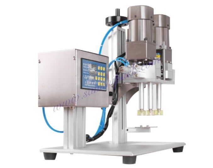 반자동 전기 데스크톱 음료 캡 커핑 머신 신식품 자동 나사 커퍼 장치 병 캡 뚜?? 밀폐 모터