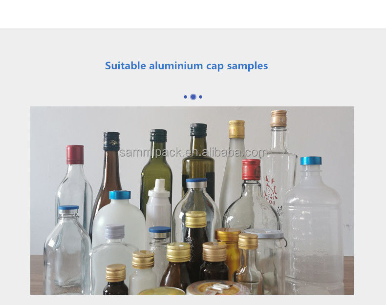 간편한 작동 반자동 Ropp 캡핑 머신 위스키 리큐어 스크류 캡퍼 유리병 와인병 뚜껑용