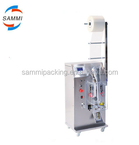 100ml 반자동 수직 액체 채우 밀폐 포장 기계 물 우유 가방을 액체 포장 기계