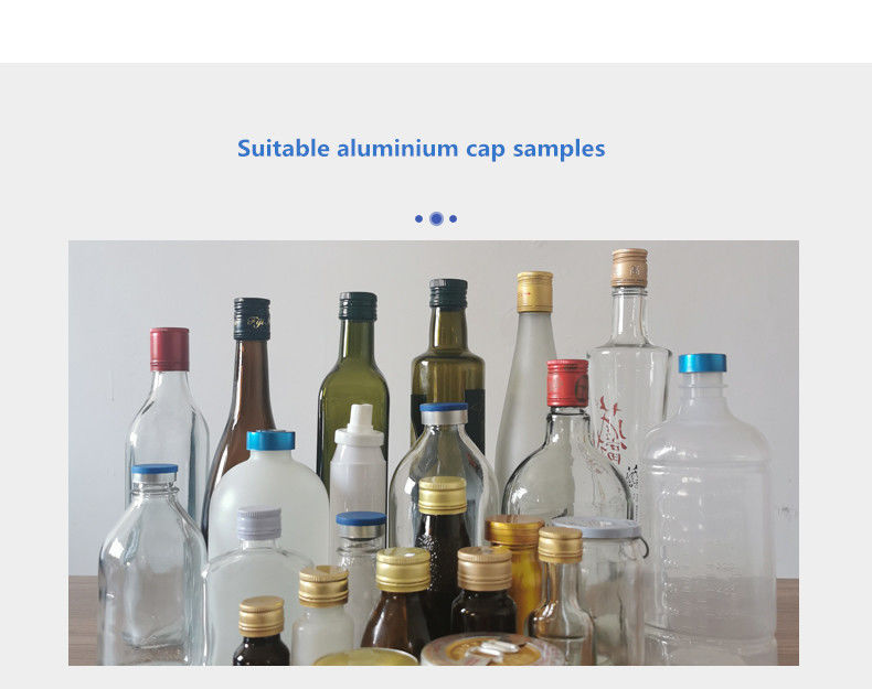 저렴한 가격 ROPP 알루미늄 덮개 와인 음주 보드카 유리 병 캡 크림 캡 머신 1 년 보증