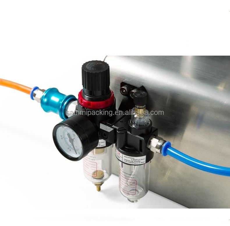 고품질 피스톤 공기 액체 충전 기계 소야 우유 주스 오일 세척제를 위한 대용량 액체 충전기