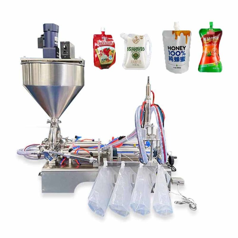홉퍼, 오일먼트 토마토 소스 스푸트 가방 포장 기계와 함께 공장 고 점도성 페이스트 채우기 기계