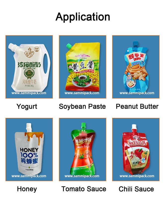 홉퍼, 오일먼트 토마토 소스 스푸트 가방 포장 기계와 함께 공장 고 점도성 페이스트 채우기 기계