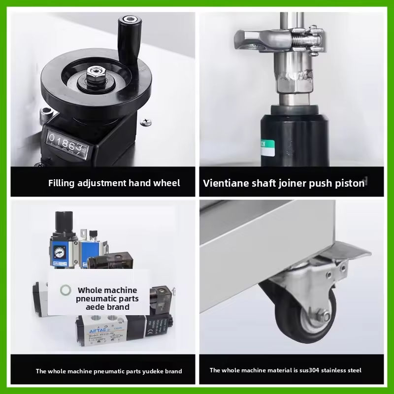 간편한 작동 완전 자동 서보 로터 펌프 페이스트 액체 충전 기계 (꿀 점성 액체 땅콩 버터 케첩용)