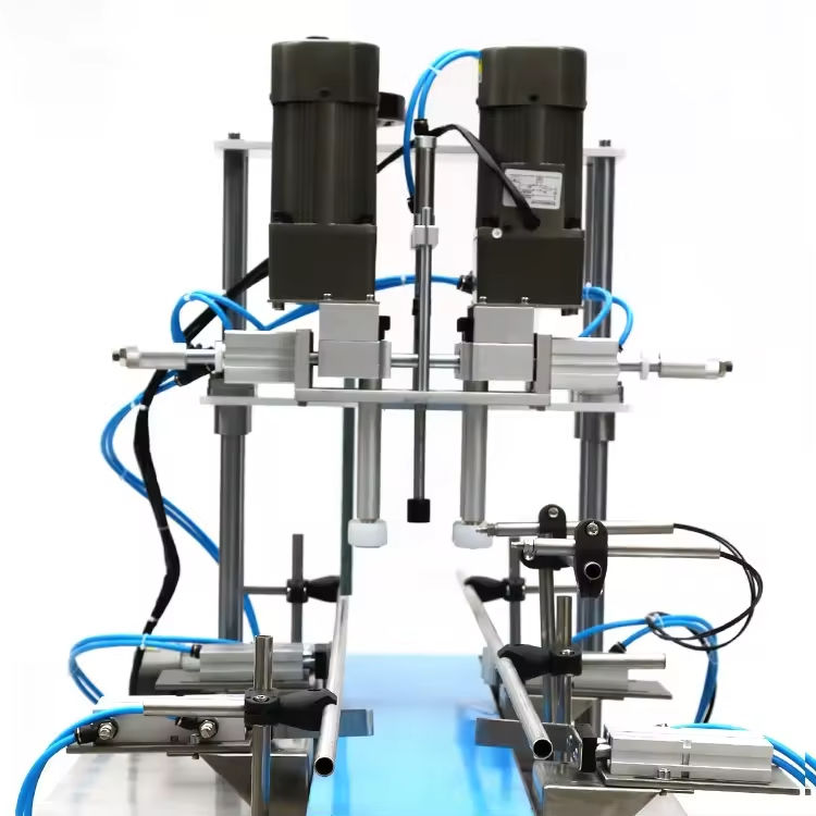 고속 음료수 물병 향수 애완 동물 플라스틱 병 뚜껑 핑 기계 데스크탑 꿀 충전 캡핑 기계