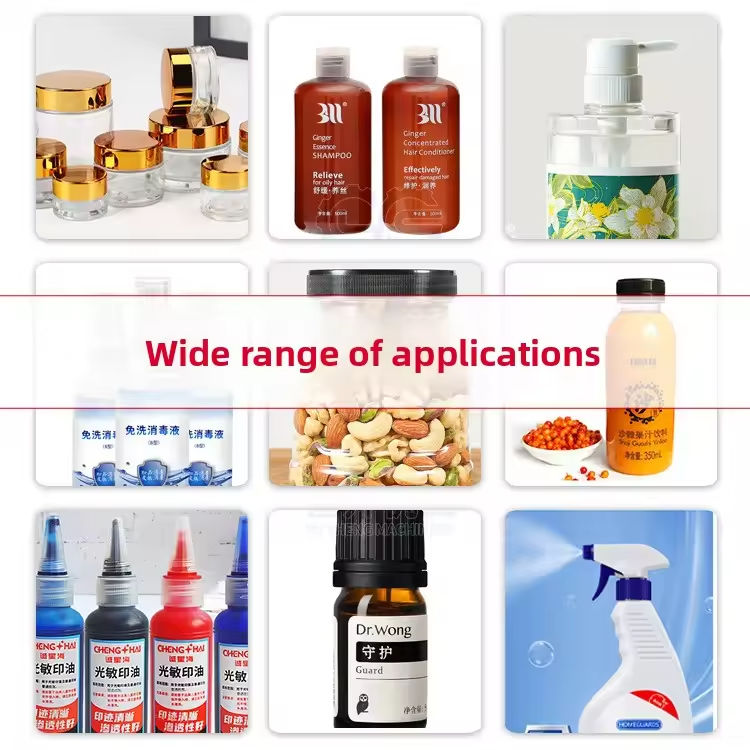 고속 음료수 물병 향수 애완 동물 플라스틱 병 뚜껑 핑 기계 데스크탑 꿀 충전 캡핑 기계