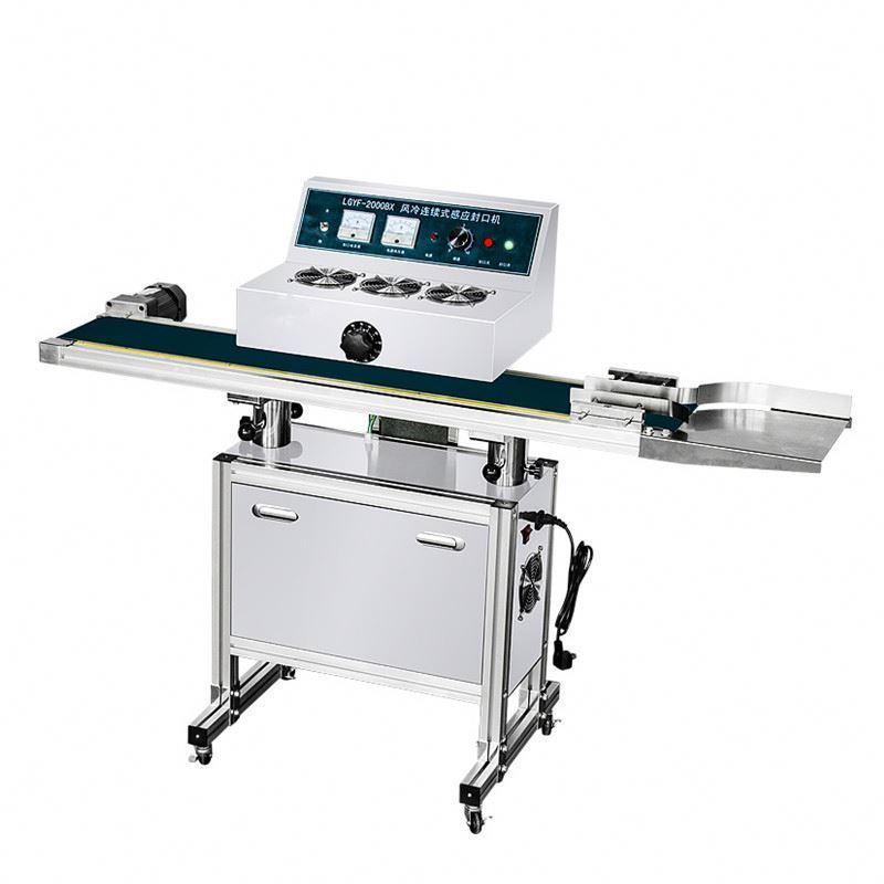 도매 자동 유리 잔 인덕션 병 밀폐 기계 바닥 유형 자동 인덕션 밀폐 기계