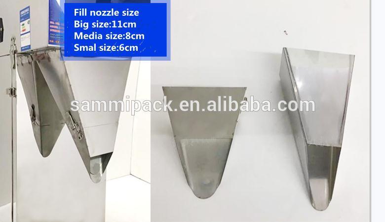 100-5000g 진동 커피 콩 차봉지 파우더 봉지 반 자동 포장 무게 채우기