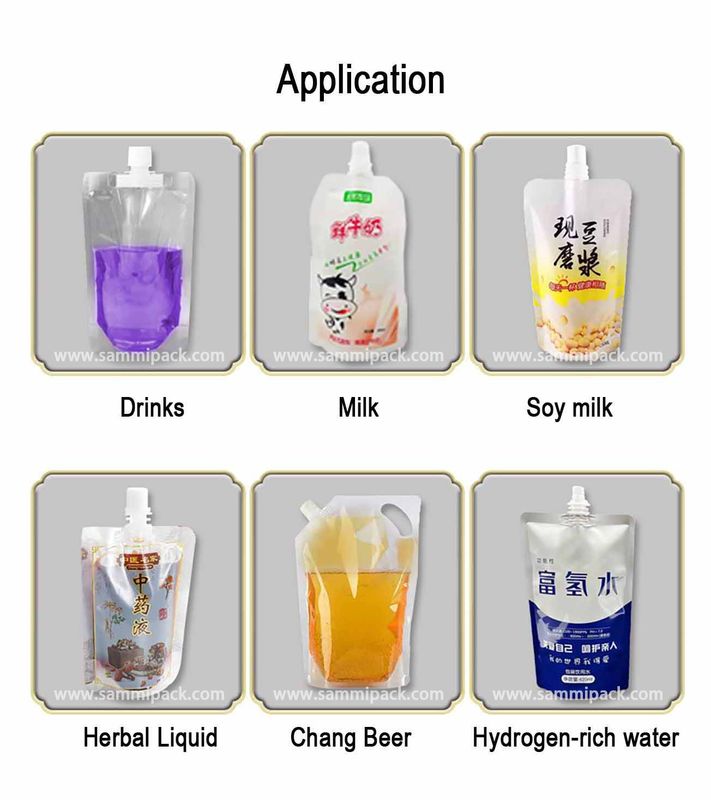 2025 새 듀얼 노즐 액체 물 스프웃 포지 가방 충전 기계 서식 노즐 가방 반 자동 충전기와 밀폐기