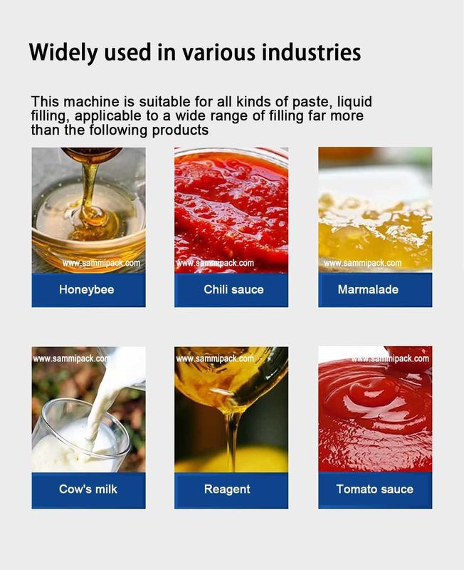 다기능 완전 자동 수직 젤 꿀 소스 충전기 고정밀 정량 충전기