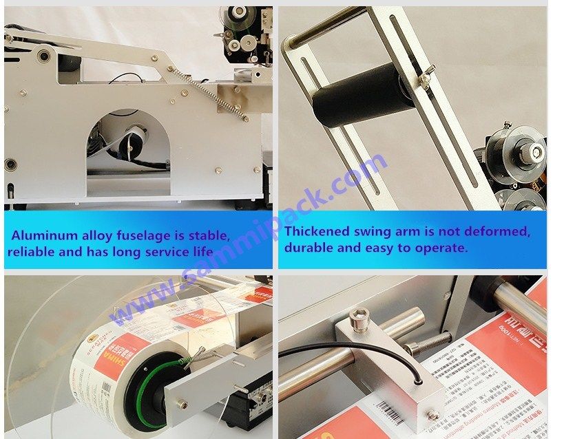 최고 품질 MT-50D 반자동 원형 병/병 라벨링 기계 (핫 스탬프 코더 포함)