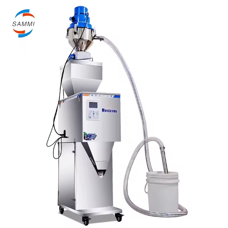 50-3000g 자동 무게 기계 차 알갱이 분말 가루 가루 무게 채우기 기계 자동 공급과 함께 포장 기계