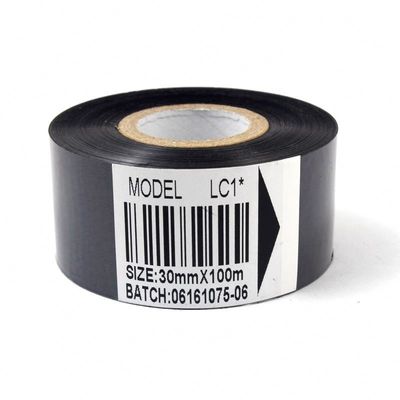 검은색 포장용품, 날짜 코더 핫 스탬핑 리본 30mm × 100m