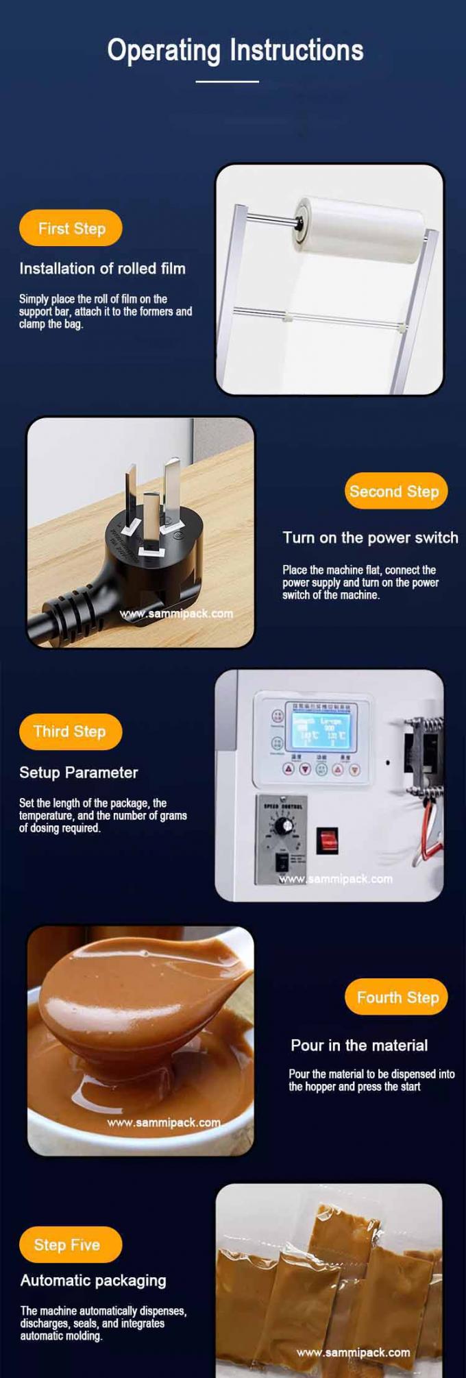 다기능 자동 포지 토마토 페이스트 액체 케첩 페이스트 세킷 포장 기계 자동 4